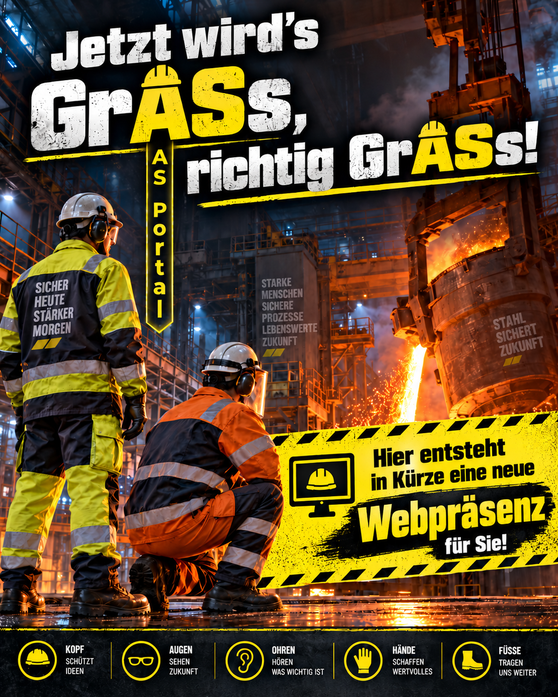 Jetzt wird’s GrASs, richtig GrASs! Hier entsteht in Kürze eine neue Webpräsenz für Sie – AS-Portal.